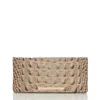 Brahmin Veronica Melbourne Embossed Leather Wallet In Sesame