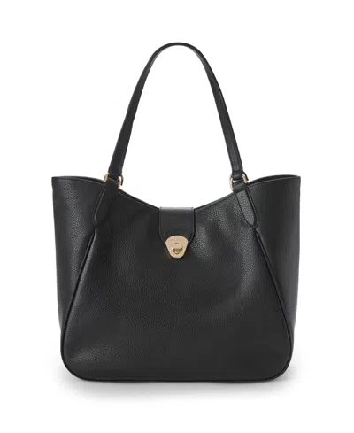Brahmin Aliza Basel Magnetic Snap Large Tote Bag In Black