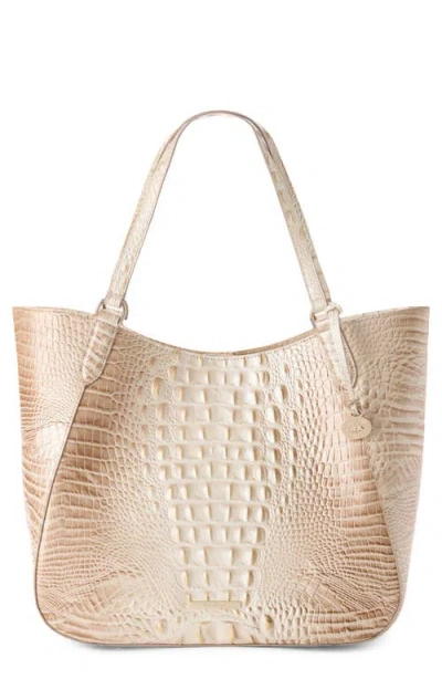 Brahmin Aliza Croc Embossed Leather Tote