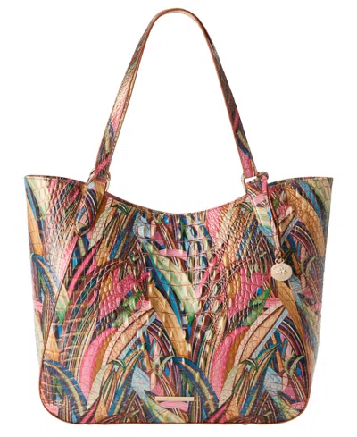 Brahmin Aliza Melbourne Large Leather Tote Handbag In Multi