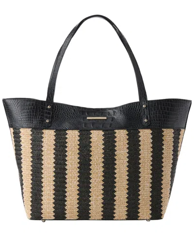 Brahmin All Day Leather Tote Bag In Red