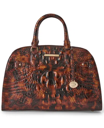 Brahmin Angelina Melbourne Medium Satchel Handbag In Tortoiseshell