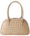 Brahmin Angie Alden Road Leather Medium Satchel Bag In Brown