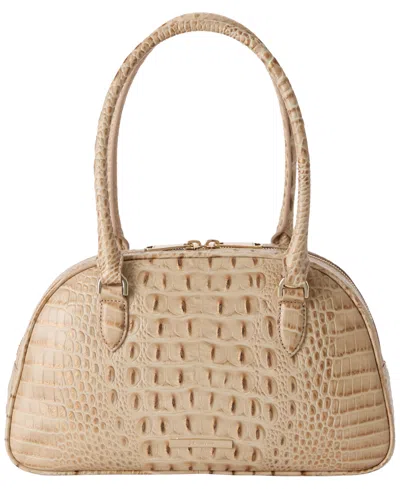 Brahmin Angie Alden Road Leather Medium Satchel Bag In Brown