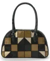 Brahmin Angie Croc-embossed Leather Satchel Bag In Multi