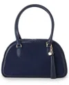 Brahmin Angie Dome Medium Satchel Bag In Blue