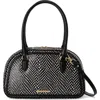 Brahmin Angie Leather Barrel Bag In Black