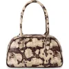 Brahmin Angie Leather Barrel Bag In Brown