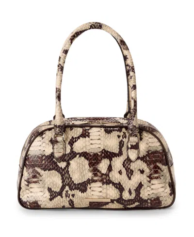 Brahmin Angie Medium Dome Satchel Handbag In Neutral