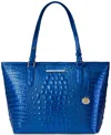 BRAHMIN ASHER COBALT POTION MELBOURNE LARGE LEATHER TOTE