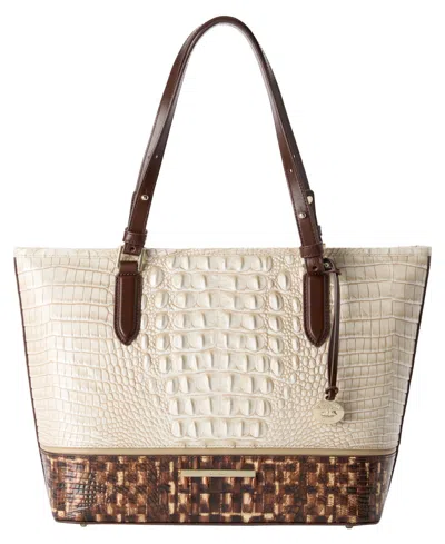 Brahmin Asher Zip-top Large Tote Handbag In Brown