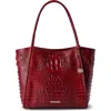 Brahmin Bailee Leather Tote In Red