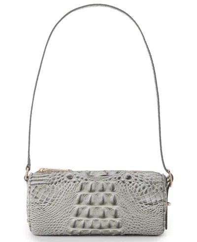 Brahmin Billie Barrel Shoulder Bag In Silver