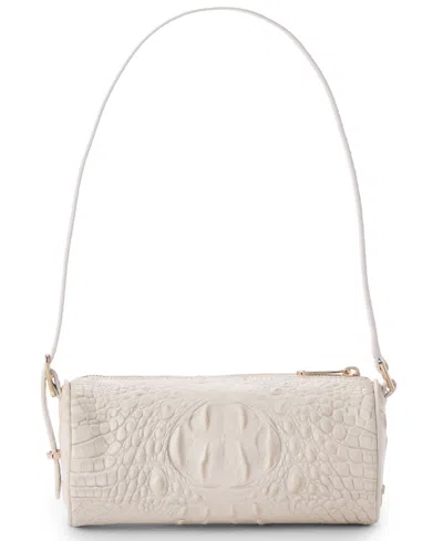Brahmin Billie Barrel Shoulder Bag In White