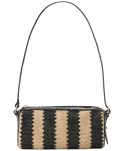 Brahmin Billie Barrel-style Leather Shoulder Bag In Black