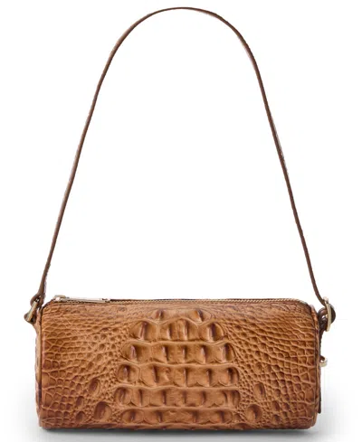 Brahmin Billie Small Alden Road Barrel Slim Shoulder Handbag In Brown