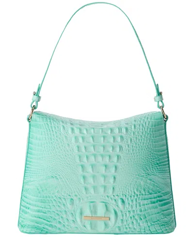 Brahmin Braelynn Melbourne Small Leather Shoulder Bag In Green