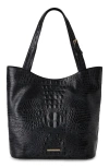 Brahmin Brayden Croc Embossed Leather Tote