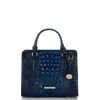 Brahmin Cami Melbourne Leather Satchel In Anchor