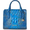 Brahmin Cami Croc Embossed Leather Satchel