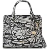 Brahmin Cami Embossed Leather Satchel In Daisy Bati
