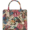 Brahmin Cami Embossed Leather Satchel In Mariposa