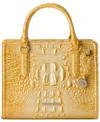 Brahmin Cami Melbourne Leather Satchel In Lemon Drop