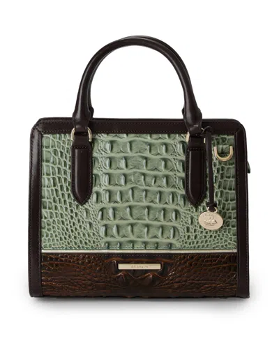 Brahmin Cami Northway Leather Satchel Bag In Softgrass