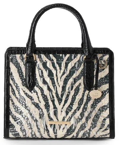 Brahmin Cami Small Leather Satchel Bag In Black