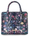 Brahmin Cami Small Leather Satchel Bag In Multi