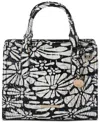 Brahmin Cami Embossed Leather Satchel In Daisy Bati