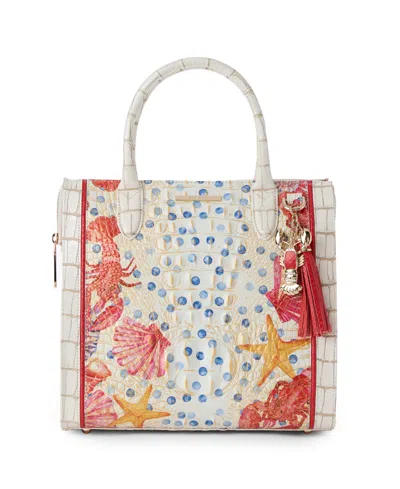 Brahmin Caroline Chattaway Zipper Satchel Bag In Multi Chattaway