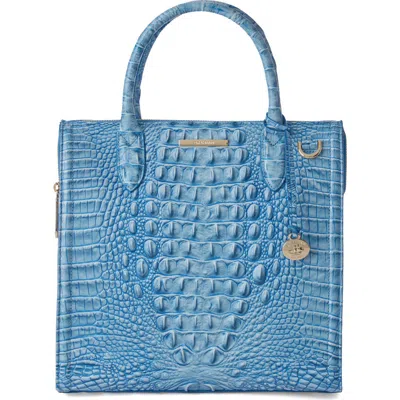 Brahmin Caroline Croc Embossed Leather Satchel