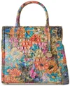 Brahmin Caroline Melbourne Embossed Leather Satchel In Multi
