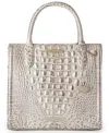 Brahmin Caroline Melbourne Embossed Leather Satchel Bag In Pattern