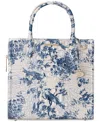 Brahmin Caroline Melbourne Embossed Leather Satchel In Songbird