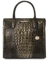 Brahmin Finley Melbourne Leather Carryall Bag In Onyx