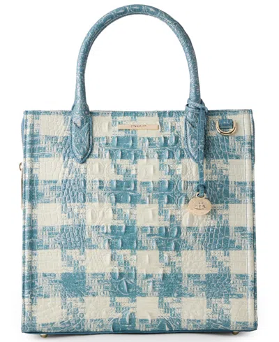 Brahmin Caroline Sakura Small Satchel Bag In Blue