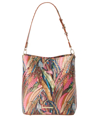 Brahmin Celina Melbourne Small Leather Bucket In Multi