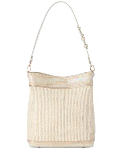 Brahmin Celina Melbourne Small Leather Bucket In Tiramisu