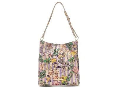 Brahmin Celina Shoulder Handbags Pinstripe Petals: One Size In Multi