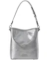 Brahmin Celina Small Bucket Bag In Silver