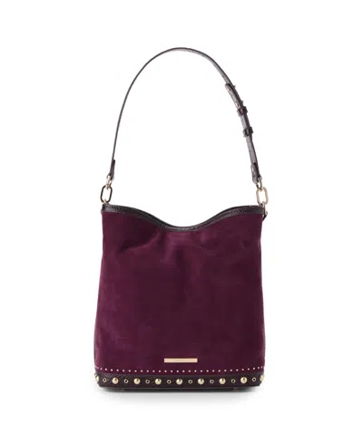 Brahmin Celina Small Bucket Bag In Purple