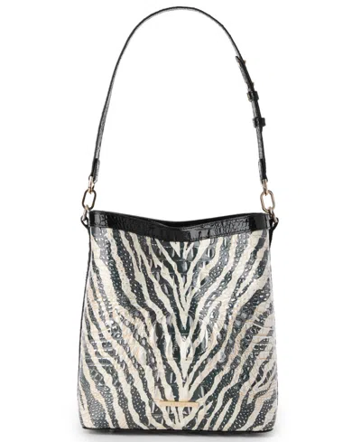Brahmin Celina Small Leather Bucket Bag In Multi