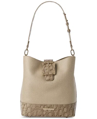 Brahmin Celina Windchime Cumulus Bucket Bag In Neutral