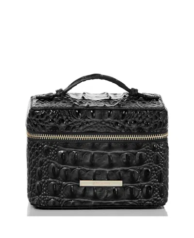 Brahmin Charmaine Leather Travel Cosmetic Case In Black