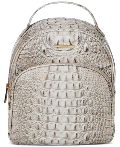 Brahmin Chelcy Melbourne Embossed Leather Backpack In Gold