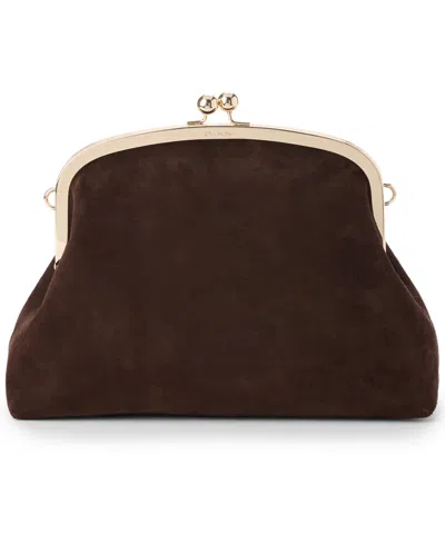 Brahmin Christine Grassland Large Clutch Handbag In Chocolate