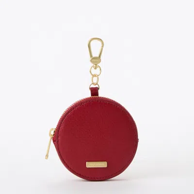 Brahmin Circle Coin Purse Radiant Red Mystic In Burgundy
