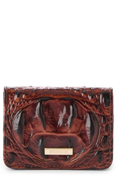 Brahmin Clementine Embossed Leather Card Case